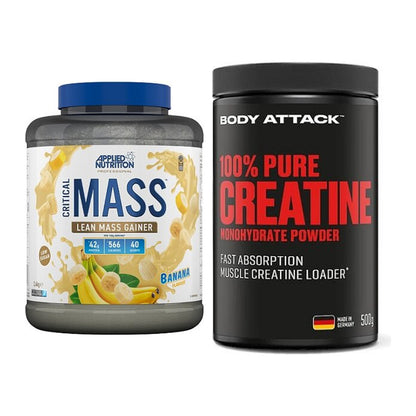 Mass Building Set: Applied Critical Mass + Body Attack 100% Pure - περιλαμβάνονται όλα τα είδη