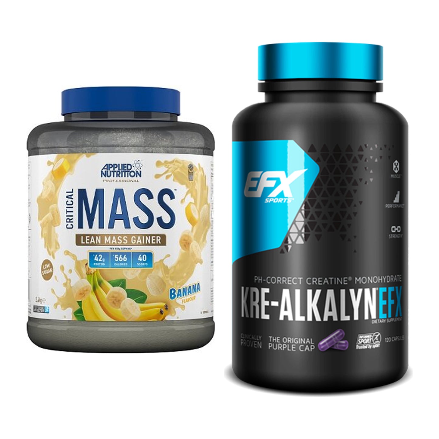 Masseaufbau-Set: Applied Critical Mass Professional + EFX Kre-Alkalyn – alle enthaltenen Artikel