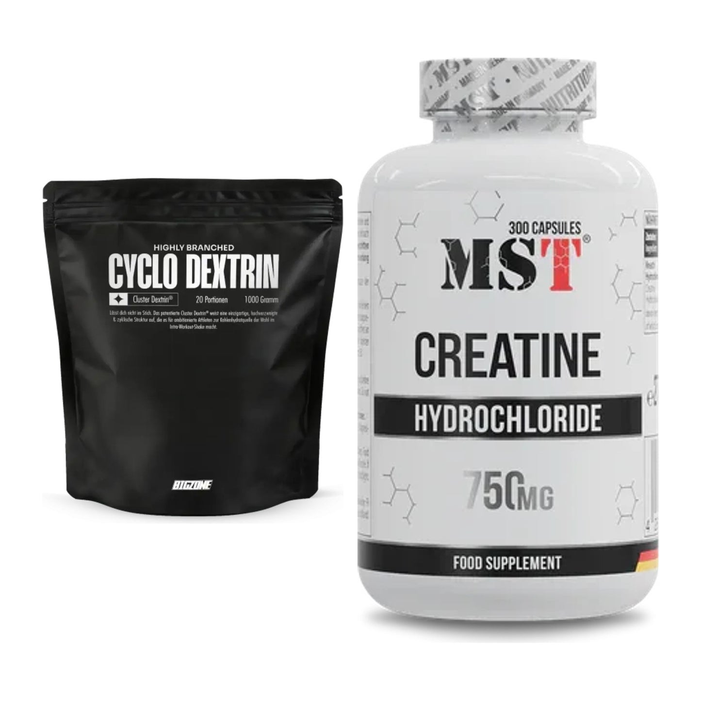 Masseaufbau-Set: Big Zone Cyclo Dextrin + MST Creatine HCL – alle enthaltenen Artikel