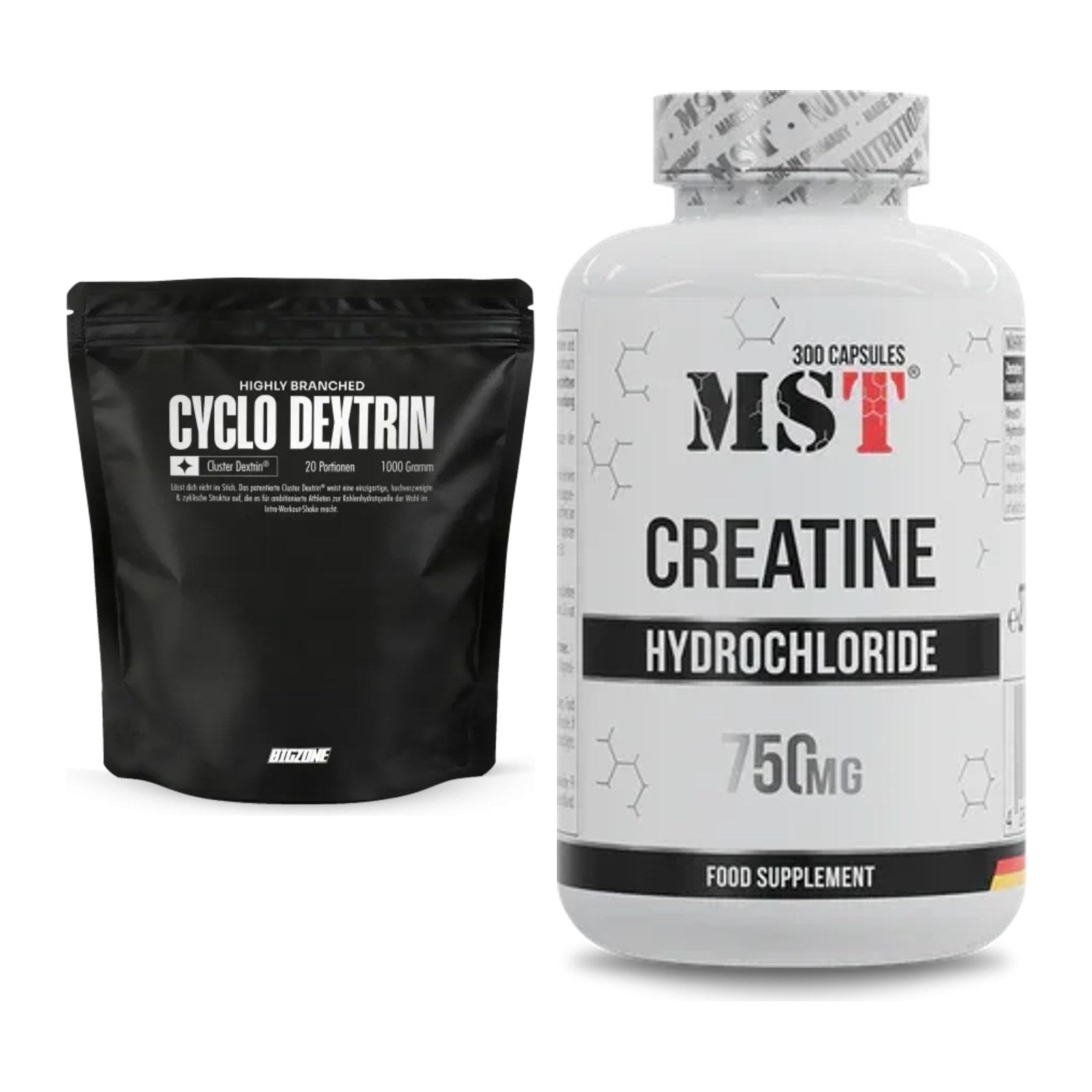 Masseaufbau-Set: Big Zone Cyclo Dextrin + MST Creatine HCL – alle enthaltenen Artikel