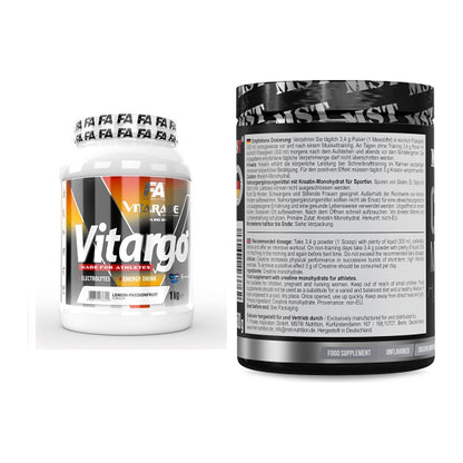 Masseaufbau-Set: FA Vitarade Vitargo + MST Creatin Monohydrate – alle enthaltenen Artikel