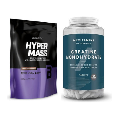 Masseaufbau-Set: BioTech Hyper Mass + MyProtein MyVitamins Creatine – alle enthaltenen Artikel