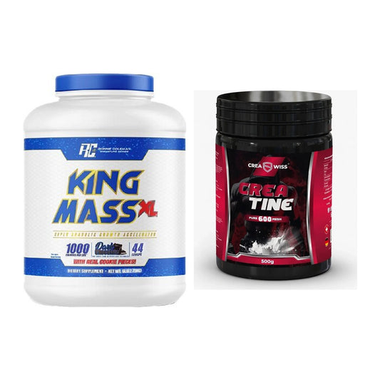 Masseaufbau-Set: Ronie Coleman RCSS King + CREASWISS Creatine 600 – alle enthaltenen Artikel
