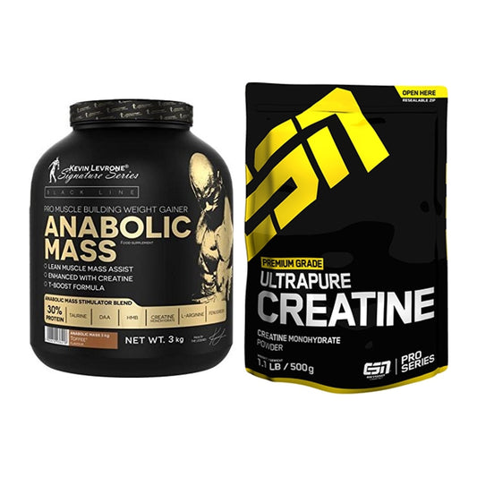 Masseaufbau-Set: Kevin Levrone Anabolic + ESN Ultrapure Creatine – alle enthaltenen Artikel