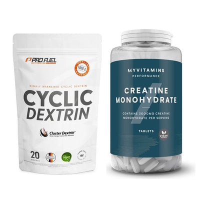 Masseaufbau-Set: ProFuel Cyclic Dextrin + MyProtein MyVitamins – alle enthaltenen Artikel