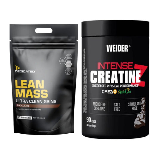 Masseaufbau-Set: Dedicated Lean Mass + Weider Intense Pure – alle enthaltenen Artikel