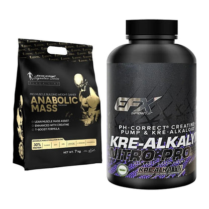 Masseaufbau-Set: Kevin Levrone Anabolic + EFX Kre-Alkalyn PRO 120 – alle enthaltenen Artikel