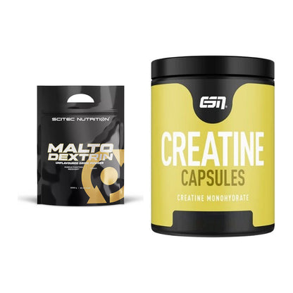 Masseaufbau-Set: Scitec Maltodextrin 2000g + ESN Ultrapure Creatine – alle enthaltenen Artikel