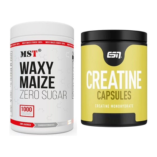 Masseaufbau-Set: MST WAXY MAIZE + ESN Ultrapure Creatine – alle enthaltenen Artikel