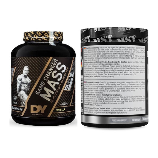 Masseaufbau-Set: DY Nutrition Game Changer + MST Creatin Monohydrate – alle enthaltenen Artikel
