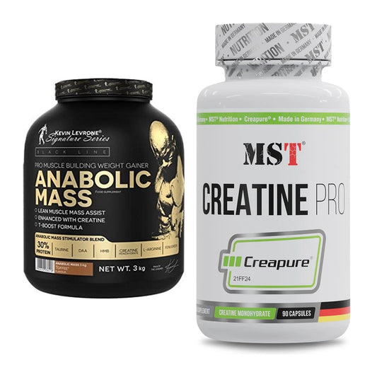 Masseaufbau-Set: Kevin Levrone Anabolic + MST Creatine Pro CREAPURE – alle enthaltenen Artikel