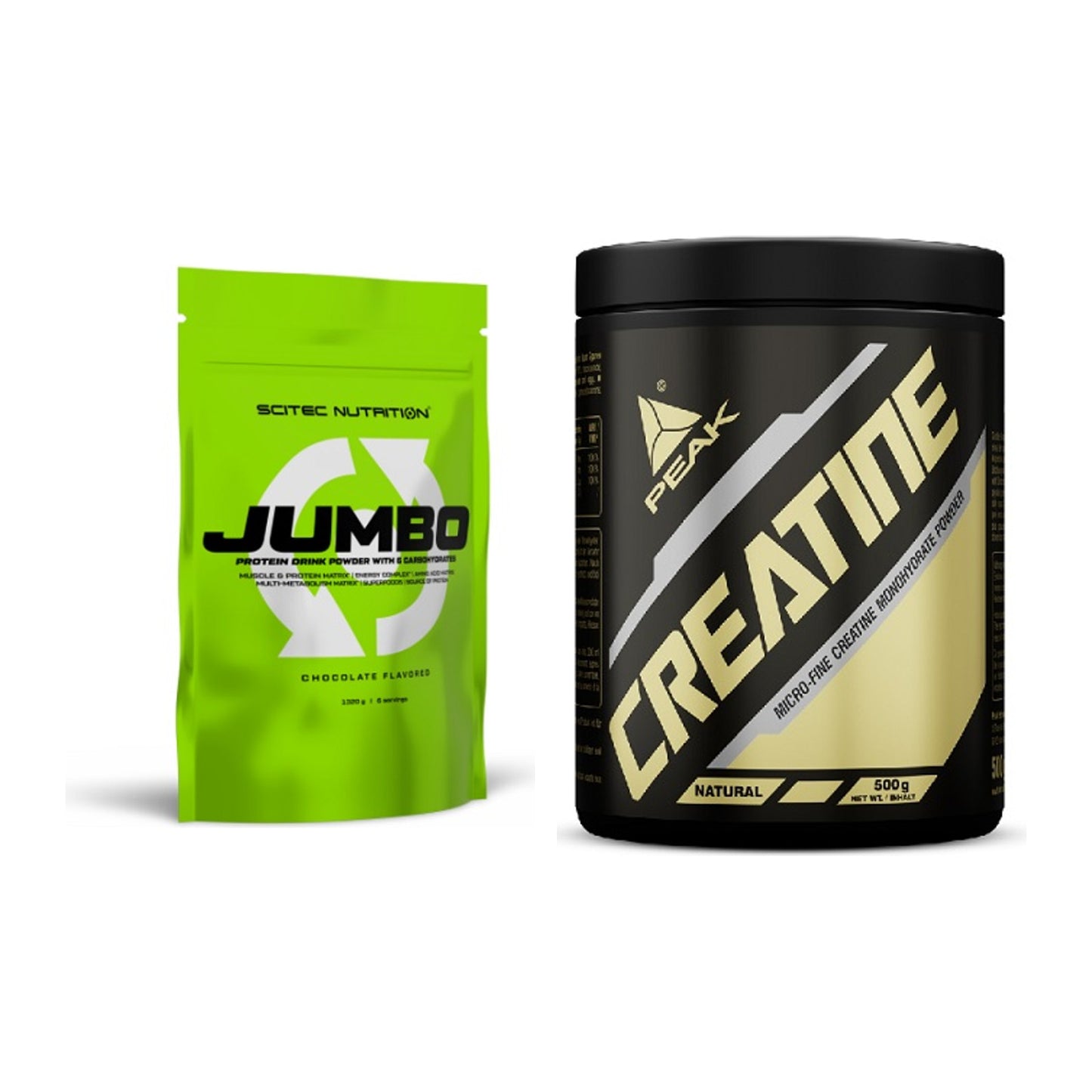 Masseaufbau-Set: Scitec Jumbo + Peak Creatin Powder – alle enthaltenen Artikel