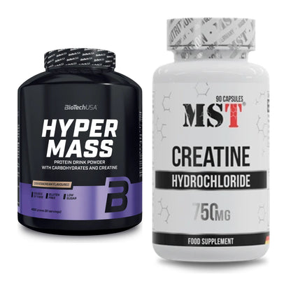 Masseaufbau-Set: BioTech Hyper Mass + MST Creatin HCL – alle enthaltenen Artikel