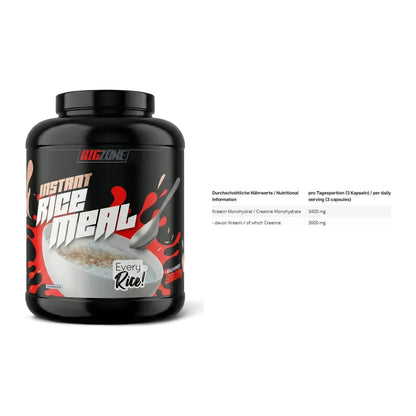 Masseaufbau-Set: Big Zone Rice Meal 3000g + INLEAD Creatine – alle enthaltenen Artikel