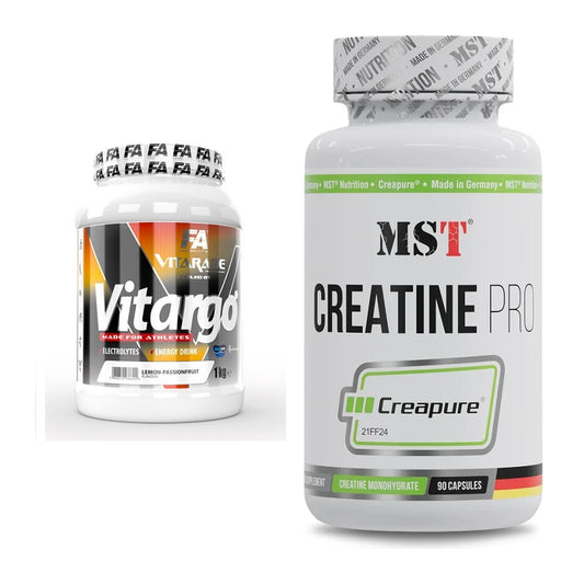 Masseaufbau-Set: FA Vitarade Vitargo + MST Creatine Pro CREAPURE – alle enthaltenen Artikel