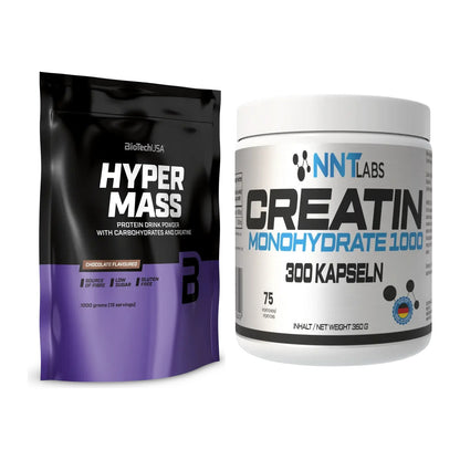 Masseaufbau-Set: BioTech Hyper Mass + NNT Creatin 1000 mg – alle enthaltenen Artikel