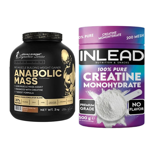 Masseaufbau-Set: Kevin Levrone Anabolic + INLEAD Creatine – alle enthaltenen Artikel