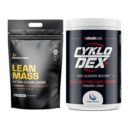 Masse-Duo: Dedicated Lean Mass Gainer + Sinob Core CykloDex 1kg – alle enthaltenen Artikel