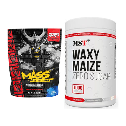 Masse-Duo: Mutant Mass EXTREME 2500 1000g + MST WAXY MAIZE – alle enthaltenen Artikel