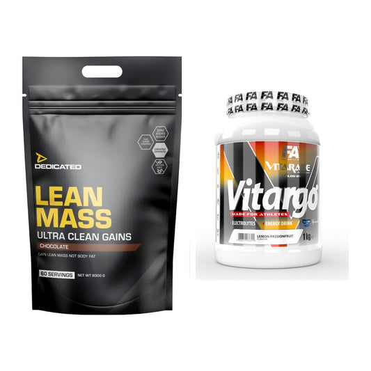 Masse-Duo: Dedicated Lean Mass Gainer + FA Vitarade Vitargo – alle enthaltenen Artikel