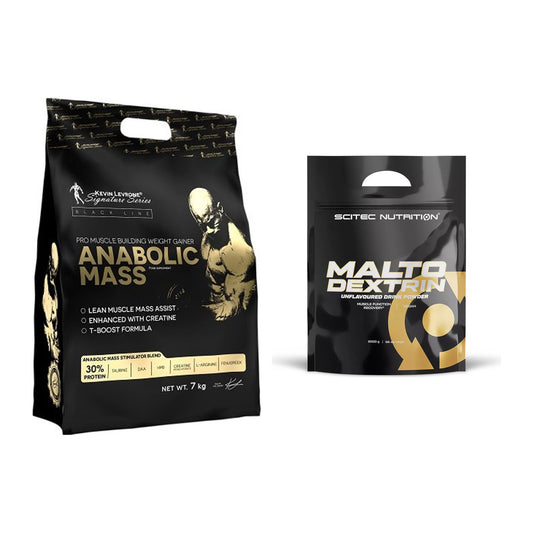 Masse-Duo: Kevin Levrone Anabolic Mass + Scitec Maltodextrin 2000g – alle enthaltenen Artikel