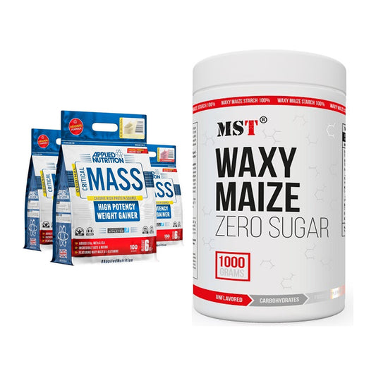 Masse-Duo: Applied Nutrition Critical Mass + MST WAXY MAIZE – alle enthaltenen Artikel