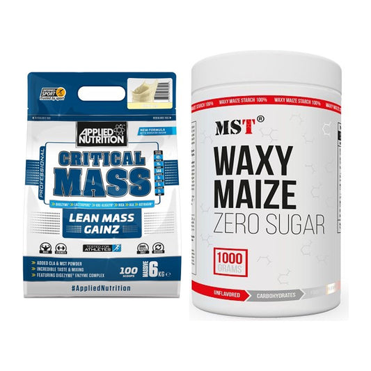 Masse-Duo: Applied Nutrition Critical Mass + MST WAXY MAIZE – alle enthaltenen Artikel