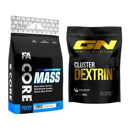 Masse-Duo: FA Nutrition Core Mass + GN Cluster Dextrin – alle enthaltenen Artikel