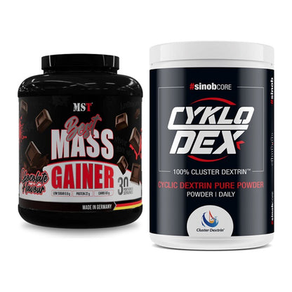 Masse-Duo: MST Best Mass Gainer + Sinob Core CykloDex 1kg (Cluster – alle enthaltenen Artikel