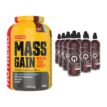 Masse-Duo: Nutrend Mass Gain + QNT Carbo Load – alle enthaltenen Artikel