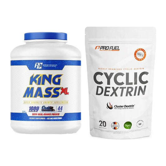 Masse-Duo: Ronie Coleman RCSS King Mass + ProFuel Cyclic Dextrin – alle enthaltenen Artikel