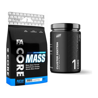Masse-Duo: FA Nutrition Core Mass + BPS-Pharma Glyco Carbs Rapid 100% – alle enthaltenen Artikel