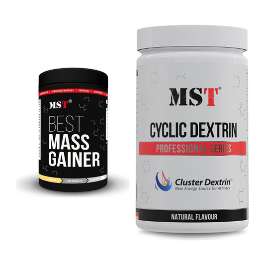 Masse-Duo: MST Best Mass Gainer + MST Cluster Dextrin – alle enthaltenen Artikel