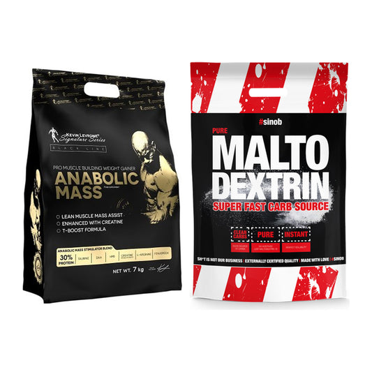 Masse-Duo: Kevin Levrone Anabolic Mass + Sinob Maltodextrin – alle enthaltenen Artikel