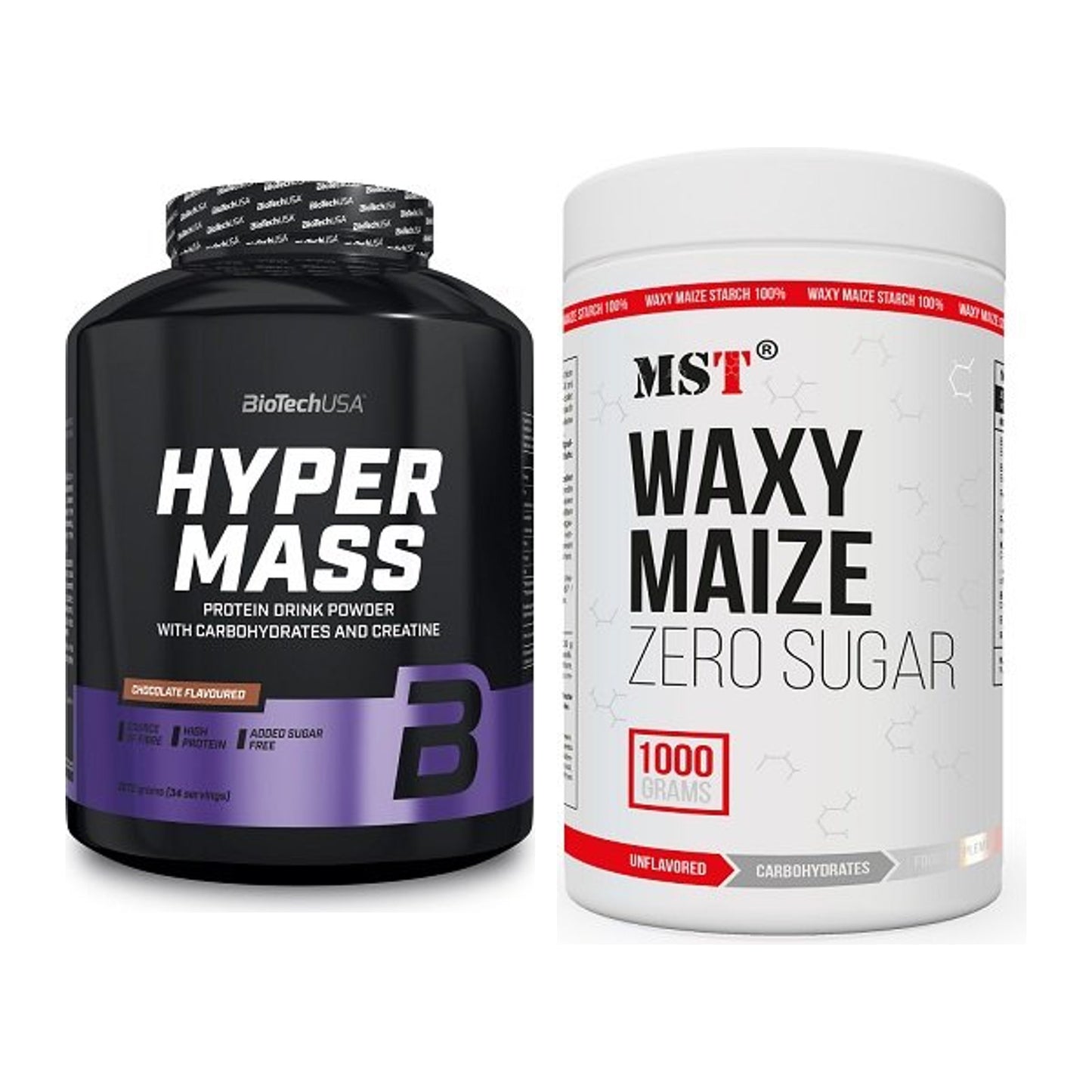 Masse-Duo: BioTech Hyper Mass + MST WAXY MAIZE – alle enthaltenen Artikel