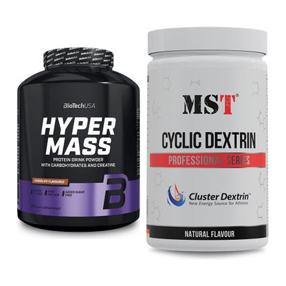 Masse-Duo: BioTech Hyper Mass + MST Cluster Dextrin – alle enthaltenen Artikel