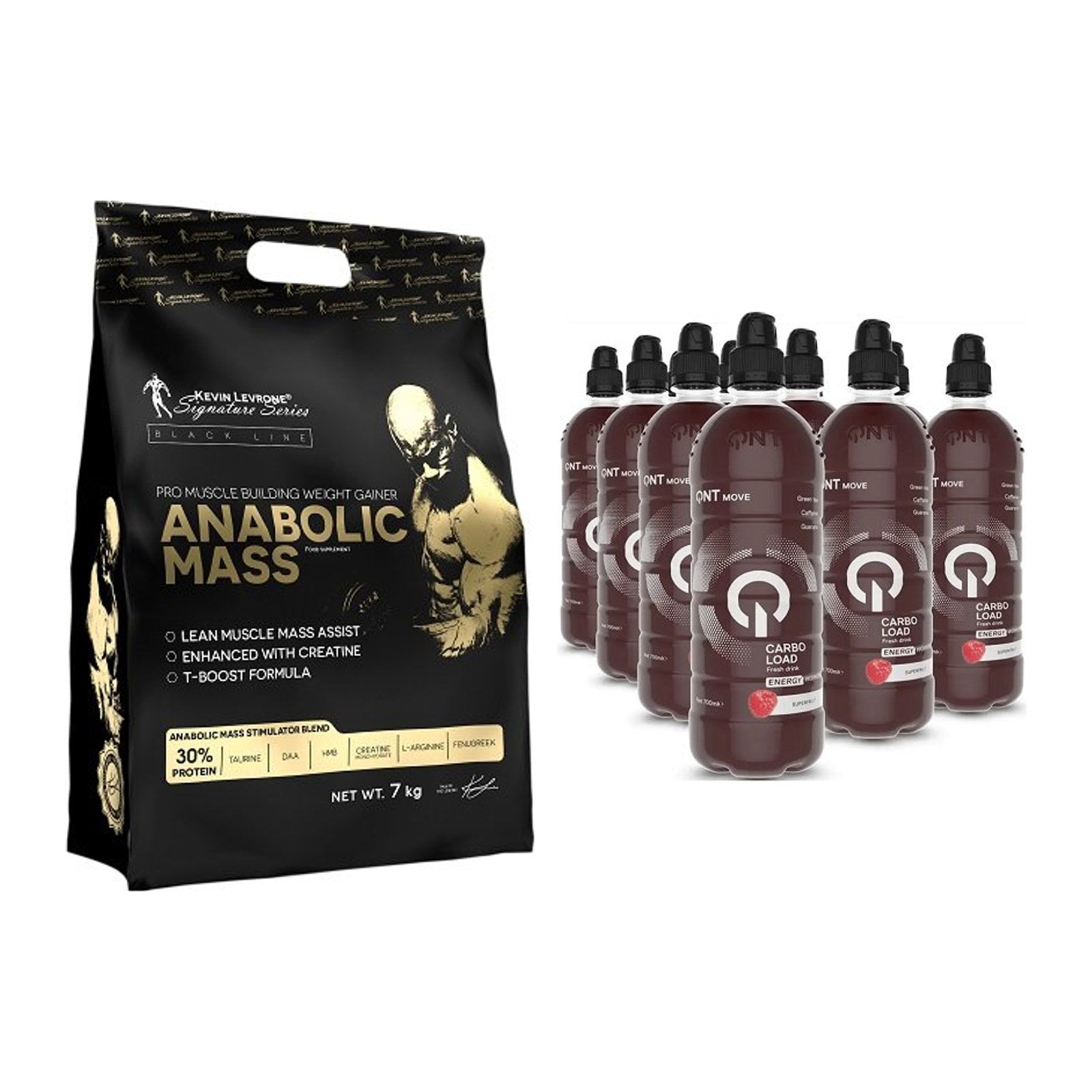 Masse-Duo: Kevin Levrone Anabolic Mass + QNT Carbo Load – alle enthaltenen Artikel