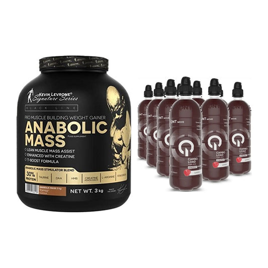 Masse-Duo: Kevin Levrone Anabolic Mass 3kg + QNT Carbo Load – alle enthaltenen Artikel