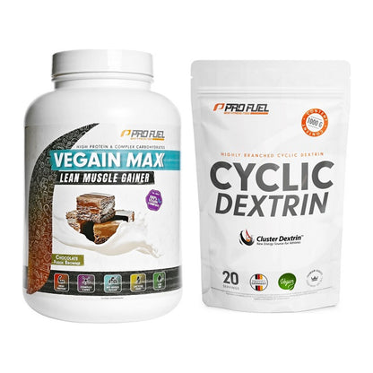 Masse-Duo: ProFuel VEGAIN MAX Gainer + ProFuel Cyclic Dextrin Cluster – alle enthaltenen Artikel