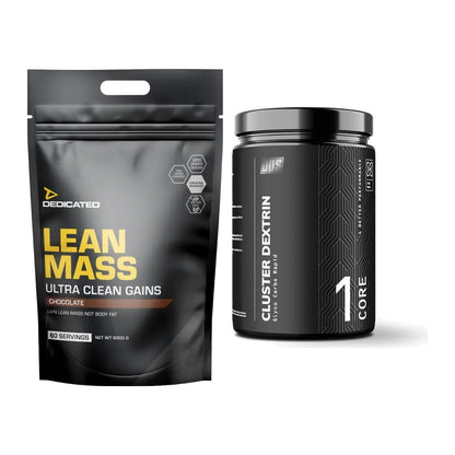 Masse-Duo: Dedicated Lean Mass Gainer + BPS-Pharma Glyco Carbs Rapid – alle enthaltenen Artikel