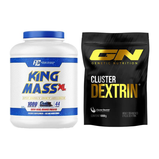 Masse-Duo: Ronie Coleman RCSS King Mass XL + GN Cluster Dextrin – alle enthaltenen Artikel