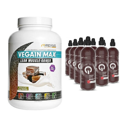 Masse-Duo: ProFuel VEGAIN MAX Gainer + QNT Carbo Load 12x700ml – alle enthaltenen Artikel