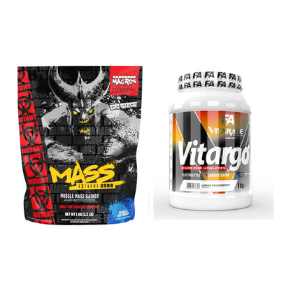 Masse-Duo: Mutant Mass EXTREME 2500 + FA Vitarade Vitargo – alle enthaltenen Artikel