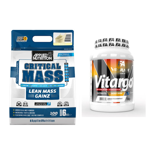Masse-Duo: Applied Nutrition Critical Mass + FA Vitarade Vitargo – alle enthaltenen Artikel