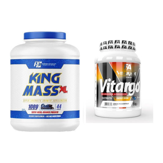 Masse-Duo: Ronie Coleman RCSS King Mass + FA Vitarade Vitargo 1000g – alle enthaltenen Artikel
