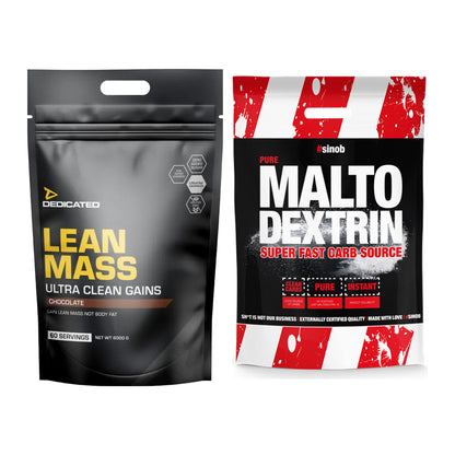 Masse-Duo: Dedicated Lean Mass Gainer + Sinob Maltodextrin – alle enthaltenen Artikel