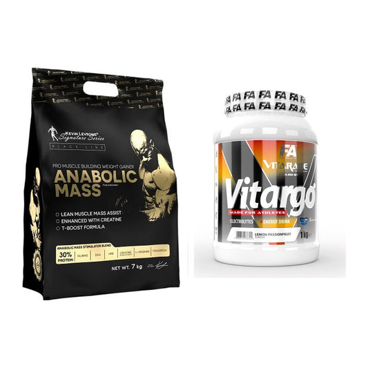 Masse-Duo: Kevin Levrone Anabolic Mass + FA Vitarade Vitargo – alle enthaltenen Artikel