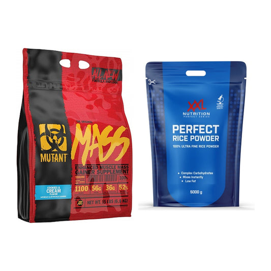 Masse-Duo: Mutant Mass + XXL Nutrition Perfect Rice Powder – alle enthaltenen Artikel