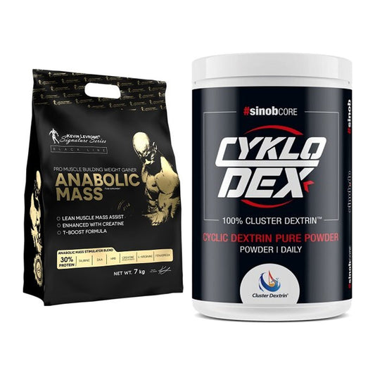 Masse-Duo: Kevin Levrone Anabolic Mass + Sinob Core CykloDex 1kg – alle enthaltenen Artikel