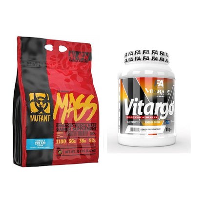 Masse-Duo: Mutant Mass 6,8kg (Cookies + FA Vitarade Vitargo 1000g – alle enthaltenen Artikel